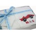 Personalised Baby Boy Embroidered Car Applique Sleepsuit Boxed Gift Set